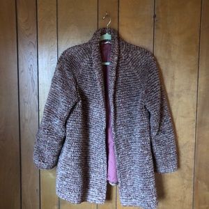 VINTAGE 1950s Ukrainian Fuzzy Teddy Car Coat